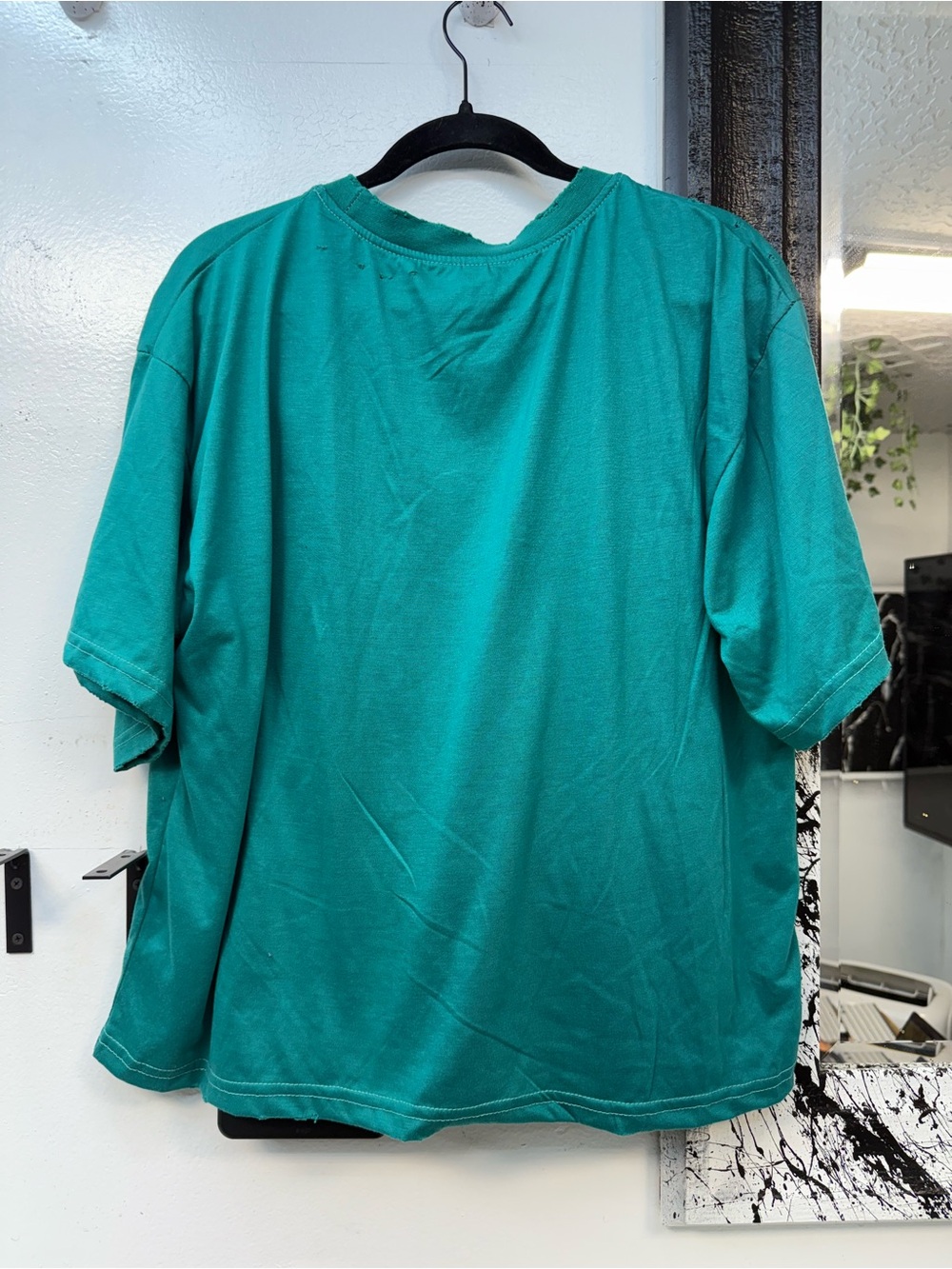 Lux Lord Kurt Cobain Graphic Tee in Teal image 5